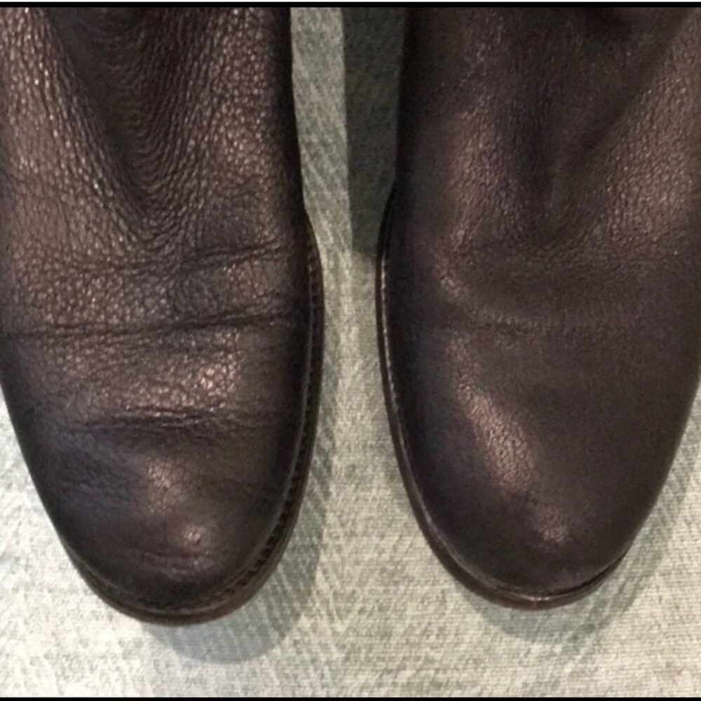 Prada logo black leather boots - Picture 6 of 6